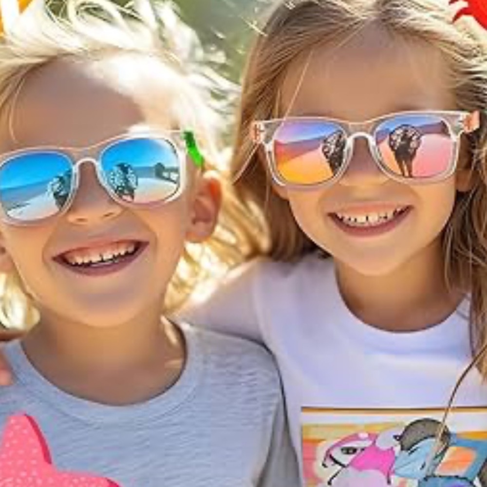 NWT Kids Eco Sunglasses - Clear Frames and Black